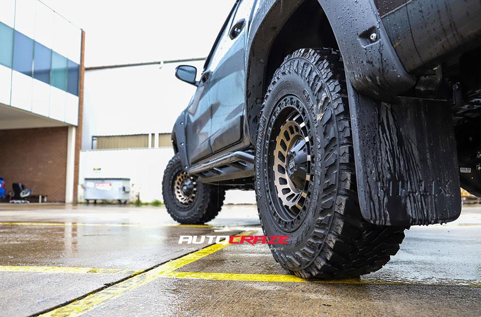 TOYOTA HILUX N80 RUGGED X ZOMBIE SATIN BLACK MACHINED BRONZE TINT